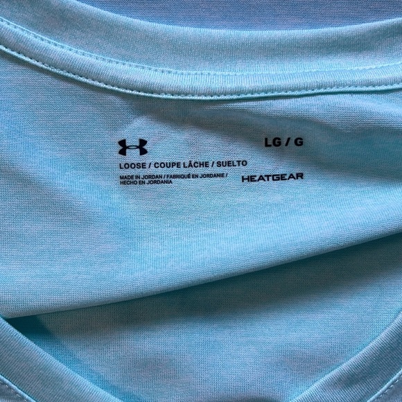Under Armour Sky Blue and Teal T-Shirts - Picture 2 of 4